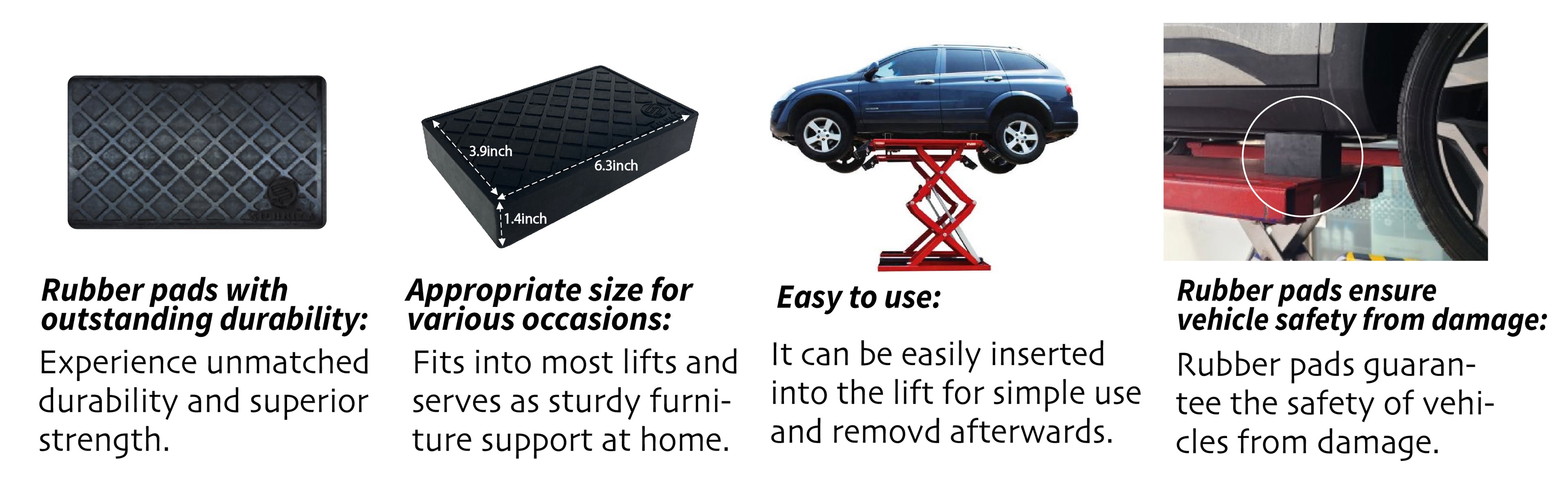 ゴムパッド - 四角形(100T)