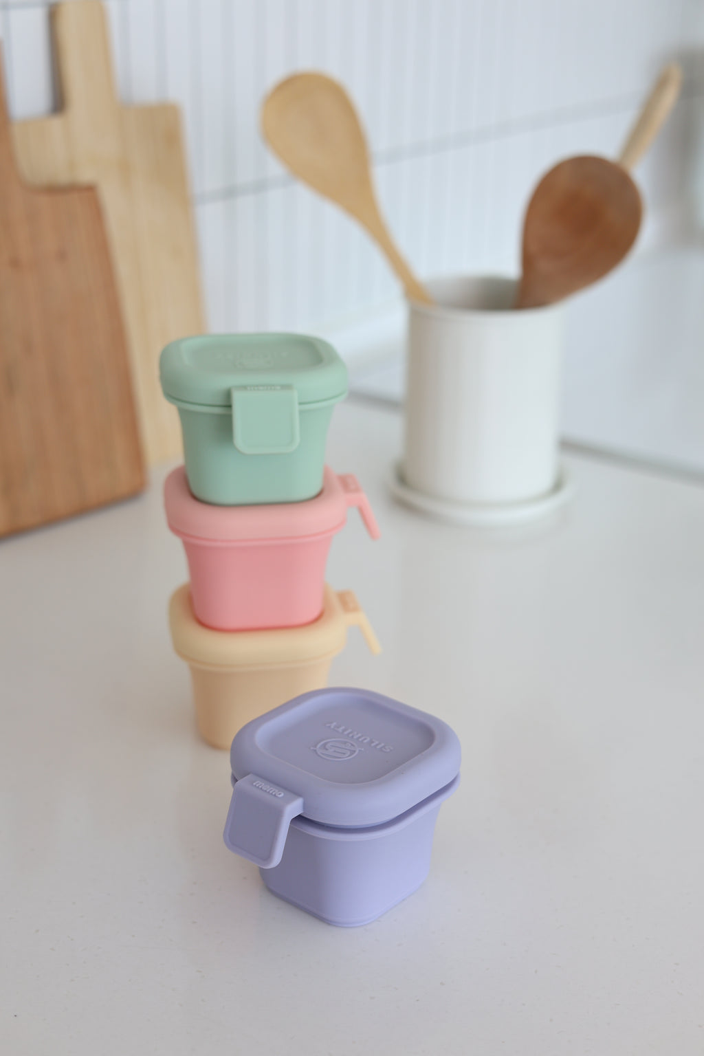 離乳食密閉容器 - グリーン(48g / 96g / 145g)