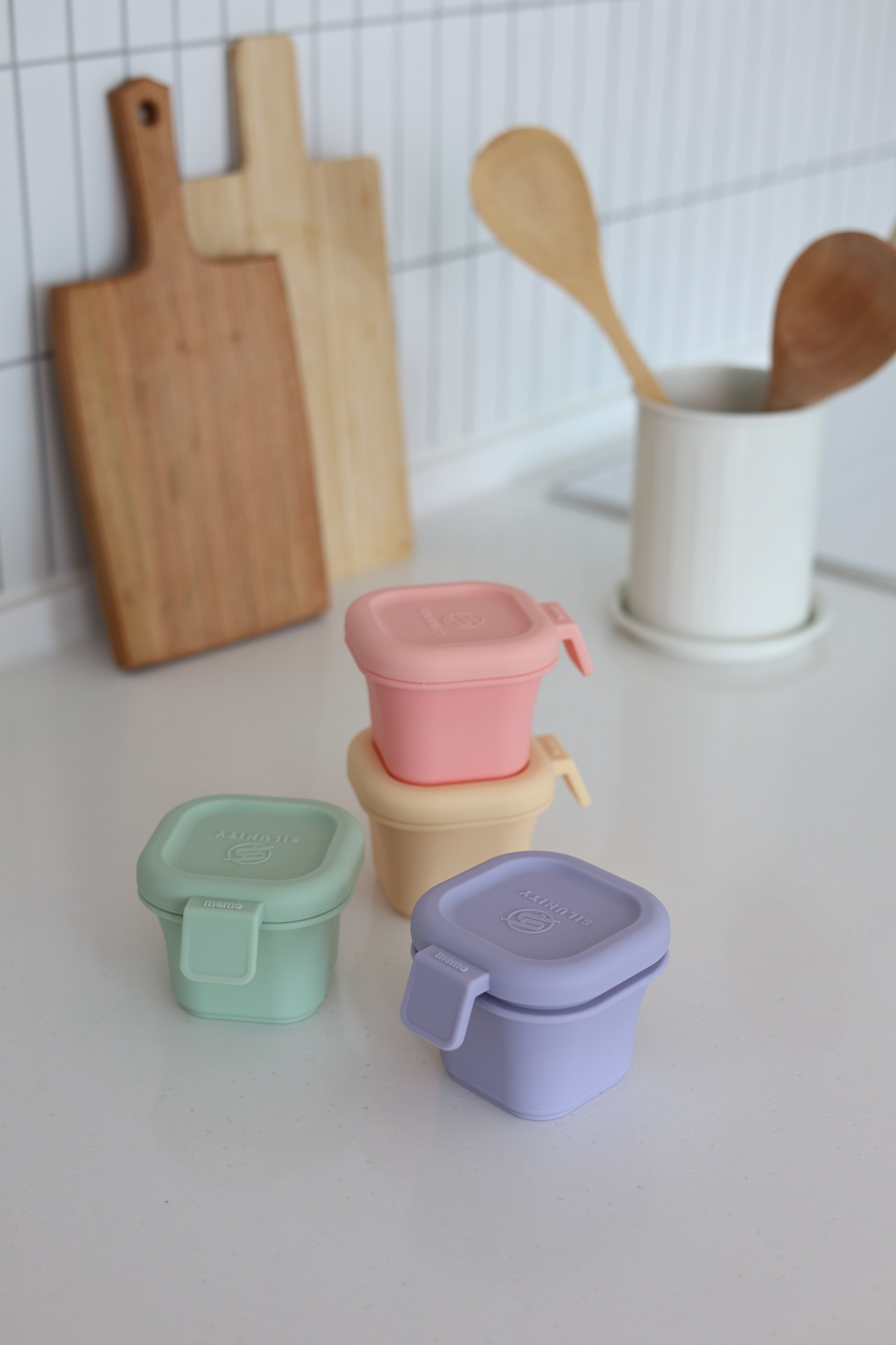 離乳食密閉容器 - グリーン(48g / 96g / 145g)