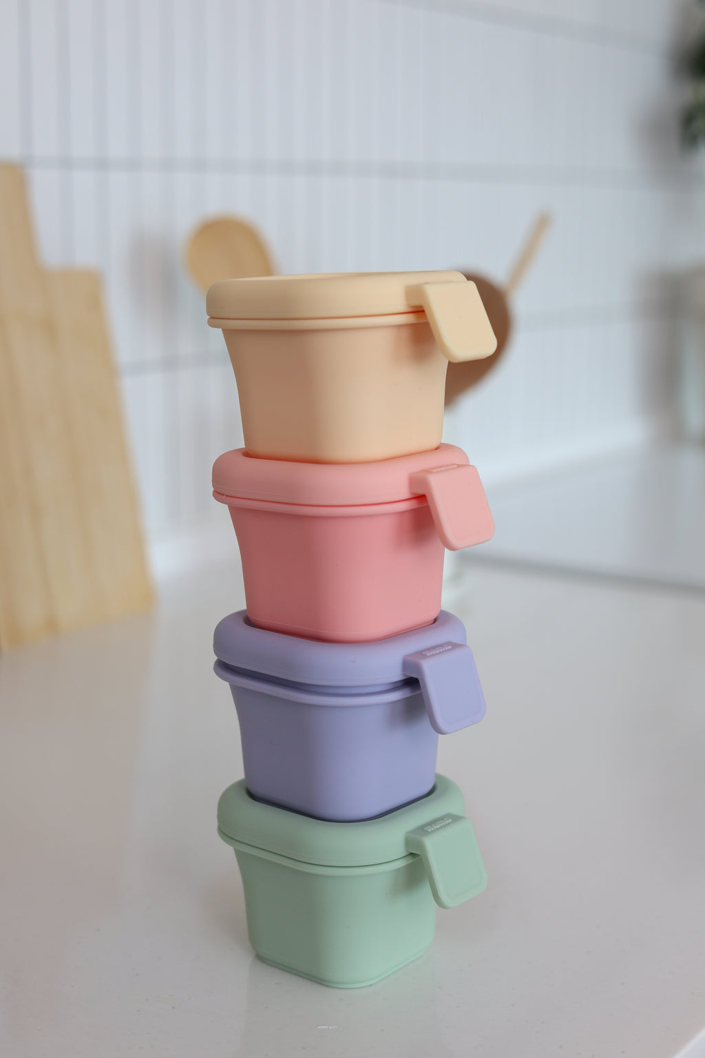 離乳食密閉容器 - グリーン(48g / 96g / 145g)