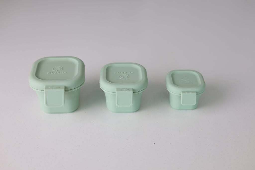 離乳食密閉容器 - グリーン(48g / 96g / 145g)